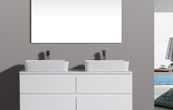 Vanity Glossy White Twin